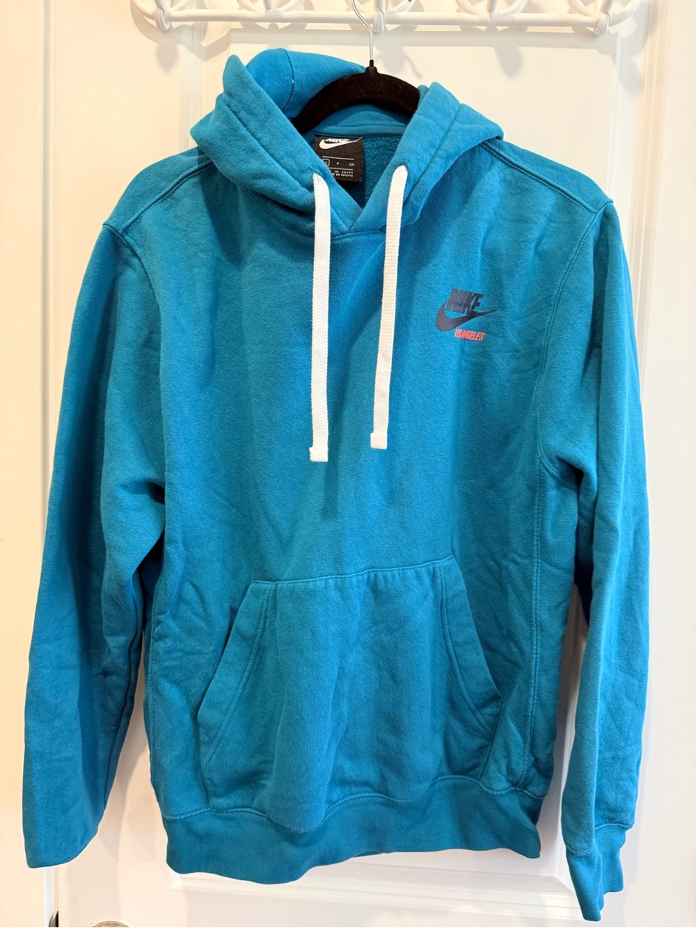 Nike Men’s Teal Pullover Hoodie - Drawstring Hood